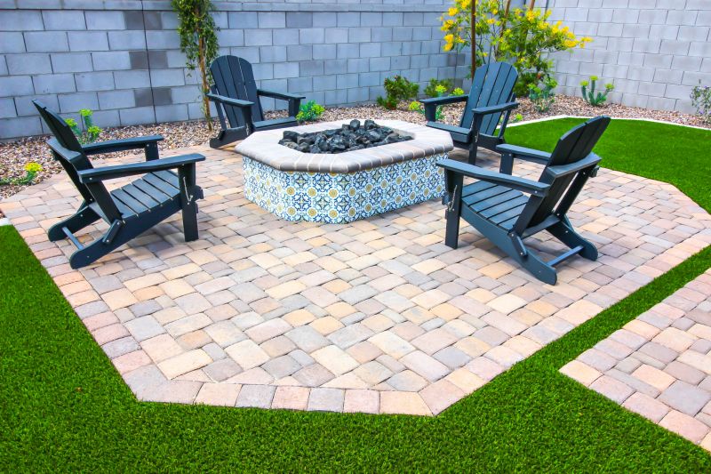 Outdoor Paver Seating Area