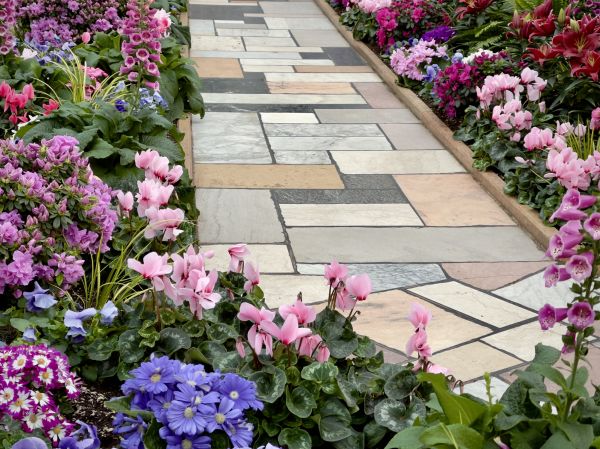 Garden Path Installation in Fishers